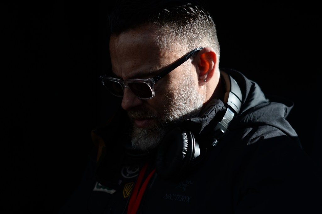 Closeup James Bamford on set