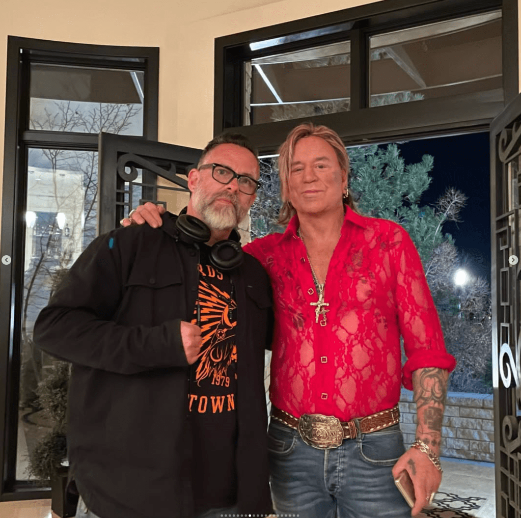 James Bamford and Mickey Rourke