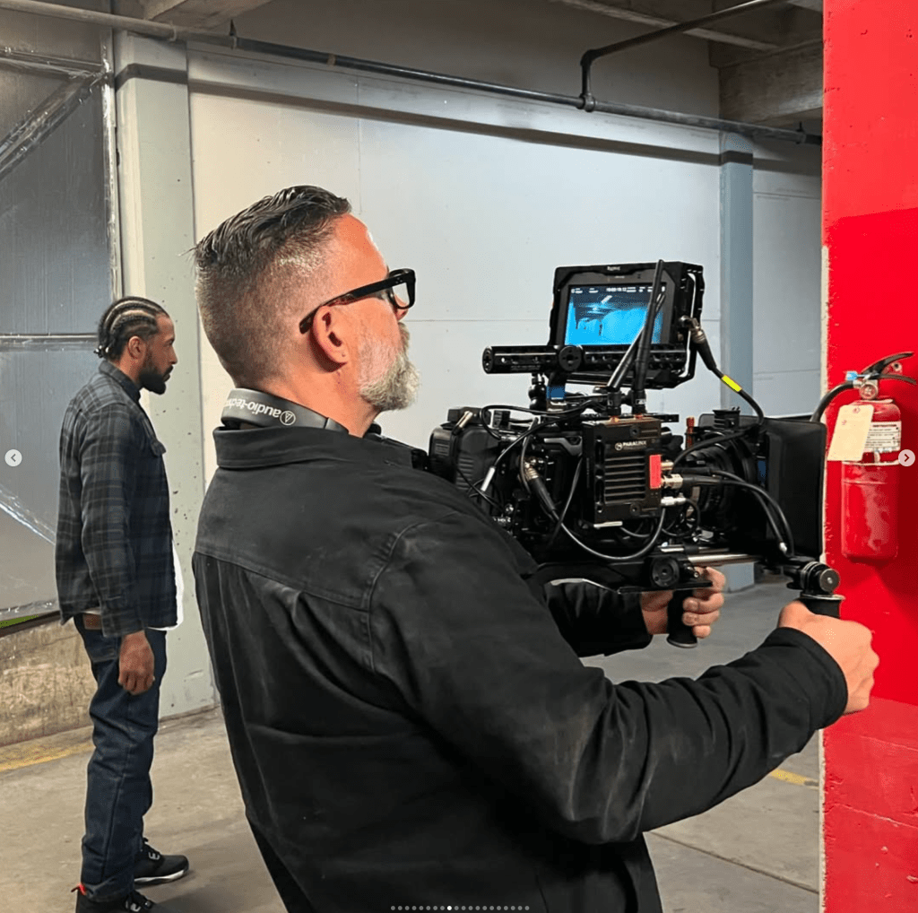 James Bamford behind the camera